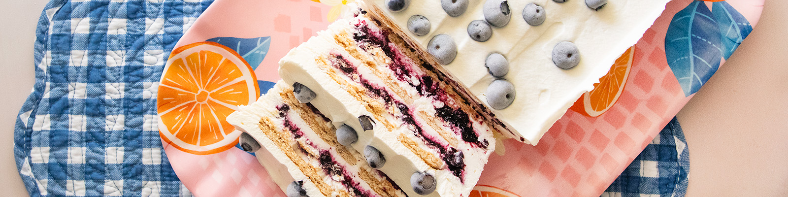 Blueberry Vanilla Icebox Cake